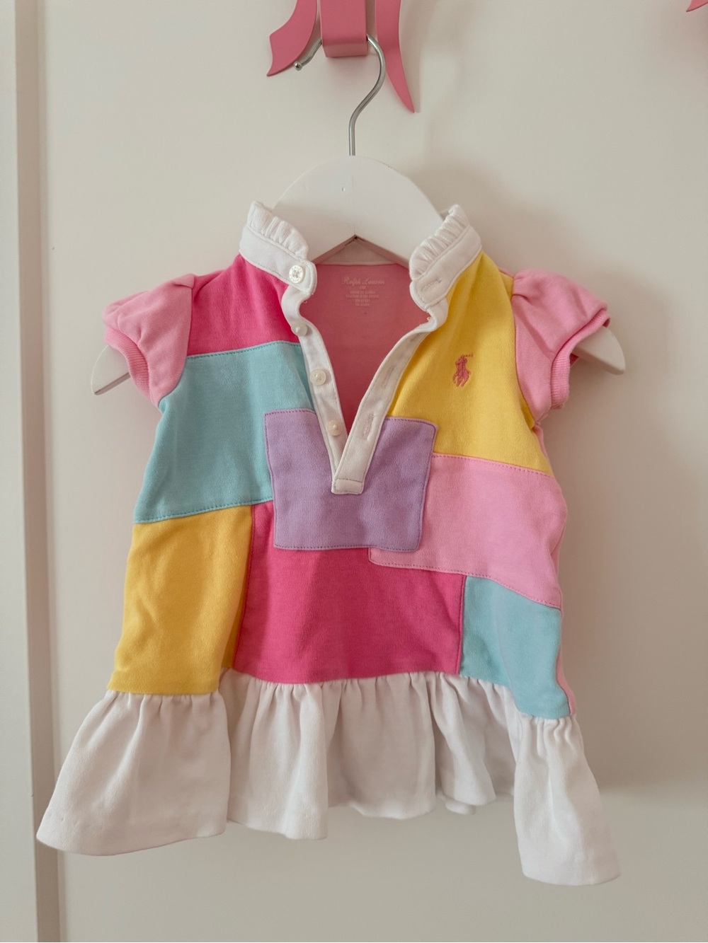 Baby Ralph Lauren Patchwork Polo Dress 3m